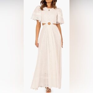 Petal & pup merletto short sleeve cutout Eyelet Maxi dress